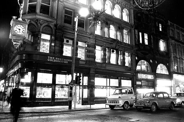 General pictures of Newcastle City Centre at night 8 December 1970 - The Northern