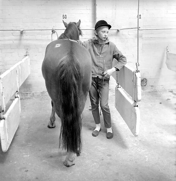 General scene at the Brixton horse auctions. 1961 C48-014