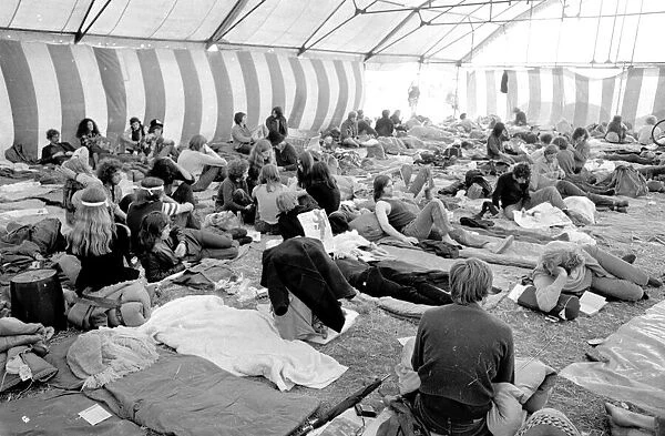 General scene at the Isle of Wight Pop Festival 30th August 1969