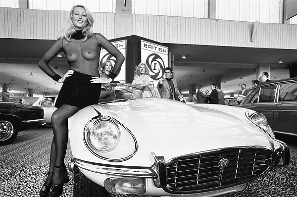 General scenes from the 1972 Paris motor show 6th October 1972