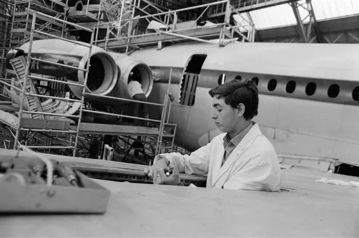 Framed Print : General scenes at the British Aircraft Corporation works at Brooklands in Weybridge Framed Print : General scenes at the British Aircraft Corporation works at Brooklands in Weybridge