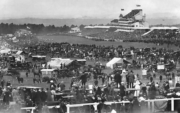 general scenes of the Derby at Epsom, circa 1900