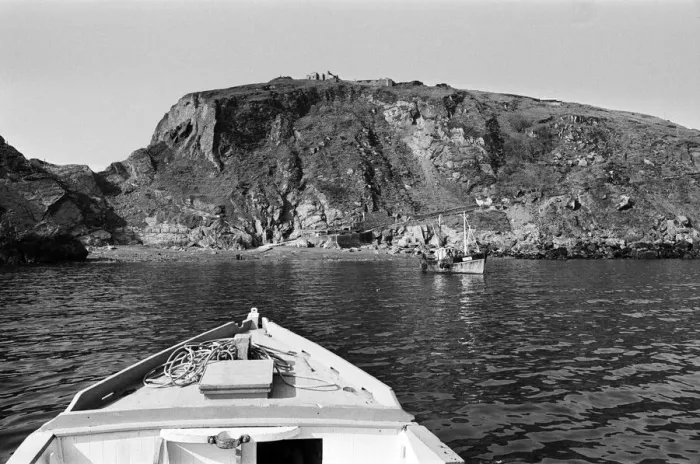 Framed Print : General scenes on Lundy Island. Lundy is the largest island in the Bristol Channel