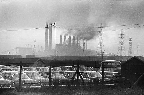 General scenes outside the Ford paint, trim and assembly plant in Dagenham