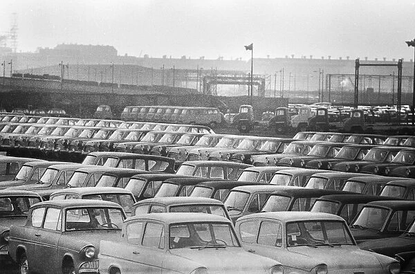 General scenes outside the Ford paint, trim and assembly plant in Dagenham