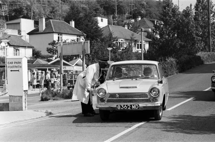 Framed Print : General scenes in Polperro, Cornwall. 13th July 1967