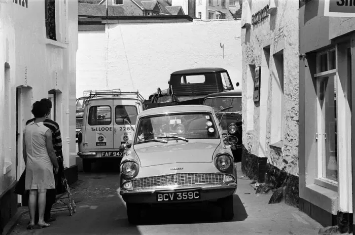 Framed Print : General scenes in Polperro, Cornwall. 13th July 1967