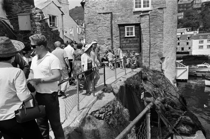 Framed Print : General scenes in Polperro, Cornwall. 13th July 1967