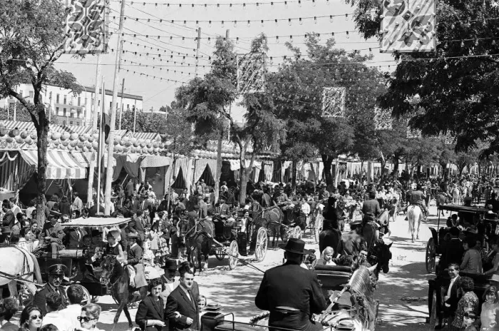 Framed Print : General scenes at Seville Fair. Seville, Spain. April 1966 Framed Print : General scenes at Seville Fair. Seville, Spain. April 1966