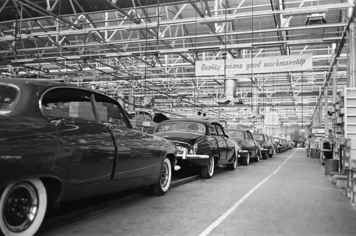 Framed Print : General scenes showing the new Jaguar cars coming off the production line at the plant