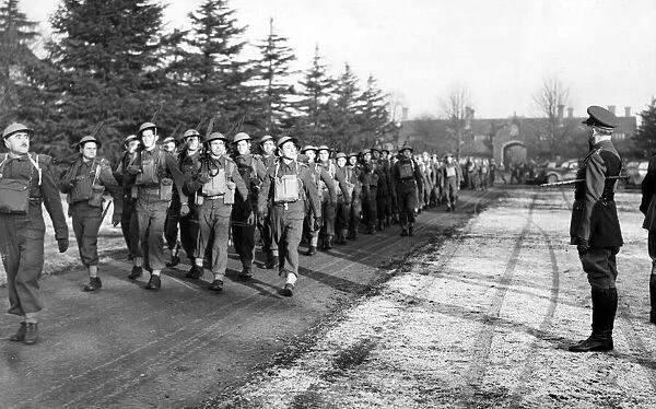 General Sir John Dill with Czech troops in the Western Command. December 1940
