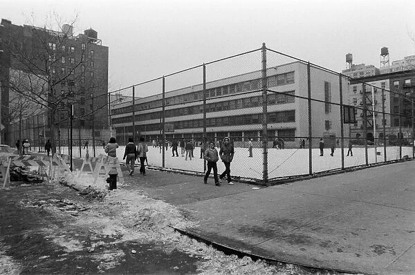 General street scene in New York. 13th February 1981