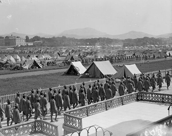 General view of the 3rd (Lahore) Indian Division rest camp on the race course at