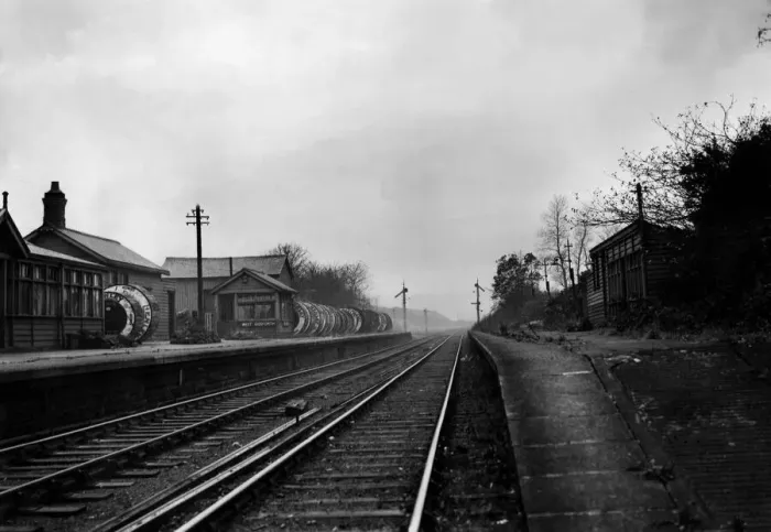 Framed Print : A general view of the deserted West Gosforth Railway Station Framed Print : A general view of the deserted West Gosforth Railway Station