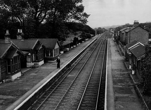 A general view of the disused Lintz Green Railway Station on the Newcastle to Consett