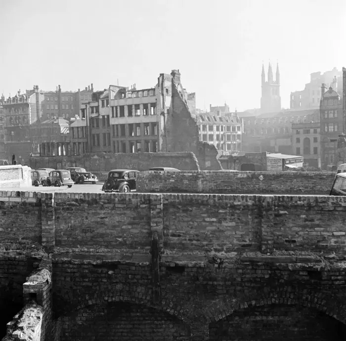 Framed Print : A general view of the Farringdon area of London. Circa 1953 Framed Print : A general view of the Farringdon area of London. Circa 1953