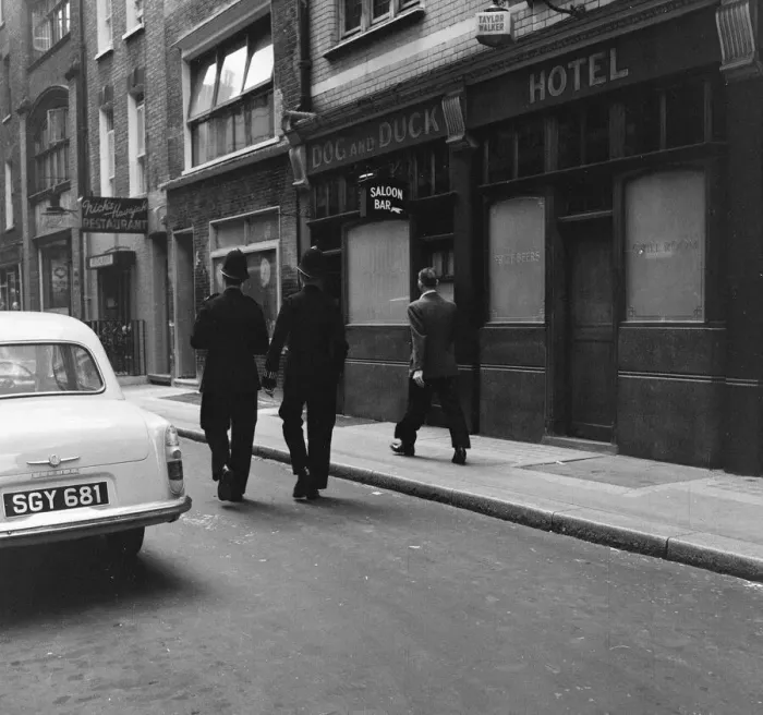 Framed Print : General view of Frith Street, Soho, London, 26th June 1956