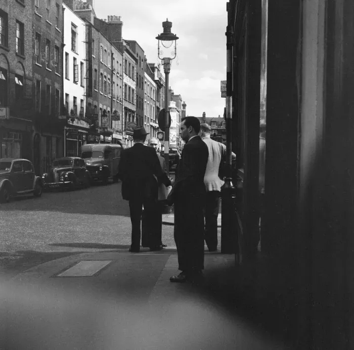 Framed Print : General view of Frith Street, Soho, London, 26th June 1956 Framed Print : General view of Frith Street, Soho, London, 26th June 1956