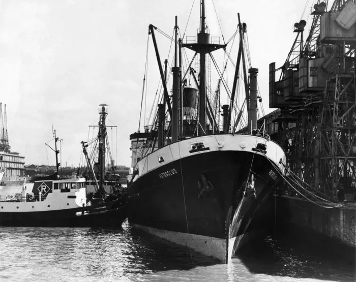 Framed Print : General view of Gladstone dock in central Liverpool showing the crude oil tanker Framed Print : General view of Gladstone dock in central Liverpool showing the crude oil tanker