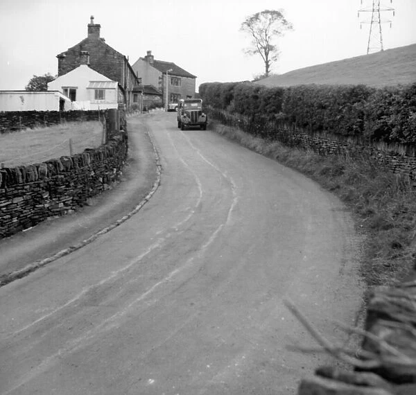 General view of Lascelles Hall Road near Huddersfield. 15th October 1962