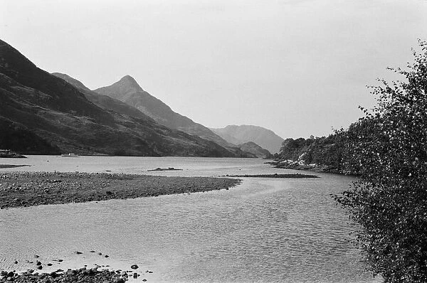 General view of Loch Leven and the Pap of Glen Coe in Argyllshire, Scotland