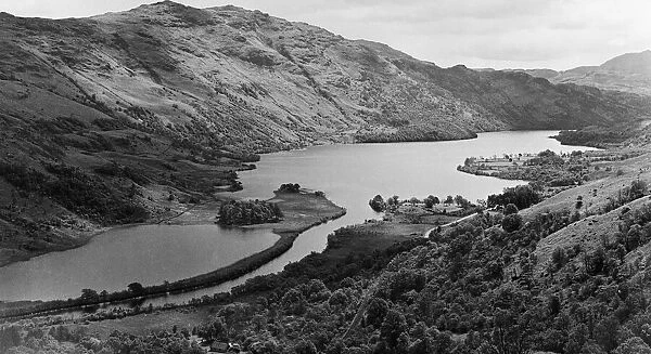 General view of Loch Lomond in Central Scotland. Circa 1952