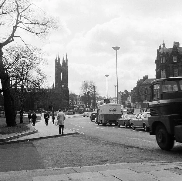 General view of Newcastle, near the Civic Centre, Newcastle upon Tyne, Tyne and Wear