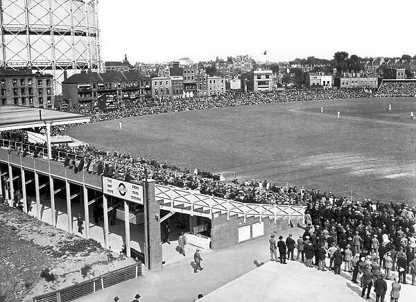 General view of the Oval cricket ground. August 1947