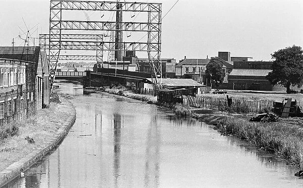 General view showing the Liverpool and Leeds canal. 7th August 1969