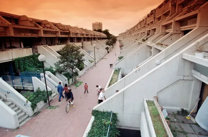 Framed Print : General views of the Alexandra Road housing estate, properly known as the Alexandra