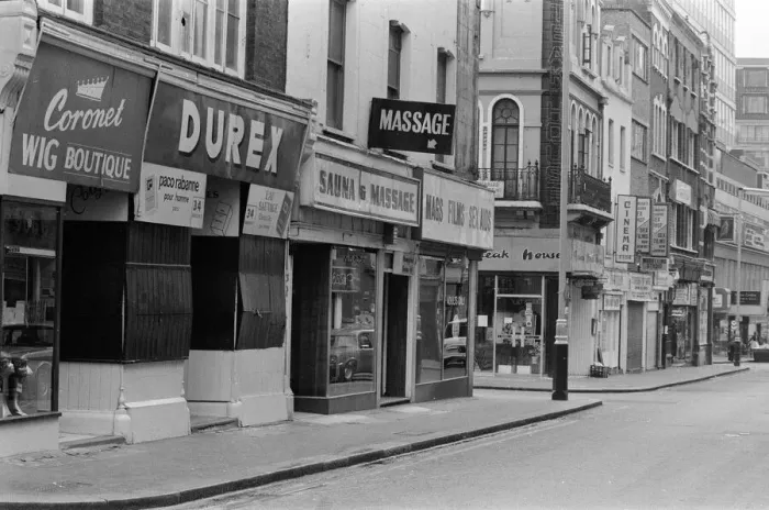 Framed Print : General views of Soho, London. 16th August 1980