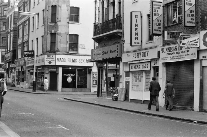 Framed Print : General views of Soho, London. 16th August 1980 Framed Print : General views of Soho, London. 16th August 1980