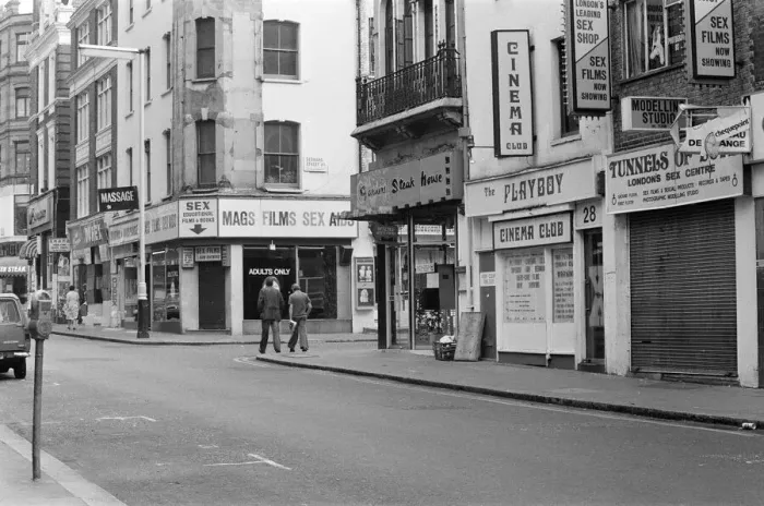 Framed Print : General views of Soho, London. 16th August 1980 Framed Print : General views of Soho, London. 16th August 1980