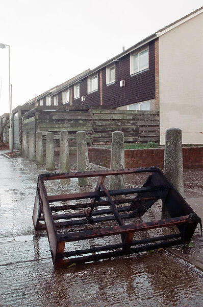 General views of Stanhope Estate, Ashford, Kent. 20th November 1988