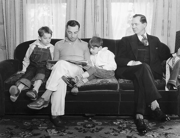 Three generations of Keatons Buster Keaton with son Joseph and grandsons Bob