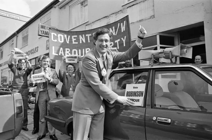 Framed Print : Geoffrey Robinson MP Coventry North West, at Campaign Headquarters, Coventry Framed Print : Geoffrey Robinson MP Coventry North West, at Campaign Headquarters, Coventry