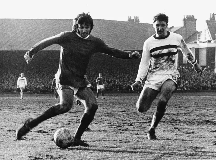 Framed Print : George Best in action for Manchester United FC February 1970