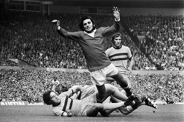 George Best action, Manchester United v West Ham. 18th September 1971