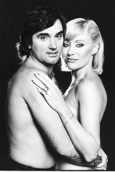 George Best football with model wife Angie Circa 1979