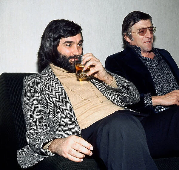 George Best former football player seen here with television personality Michael