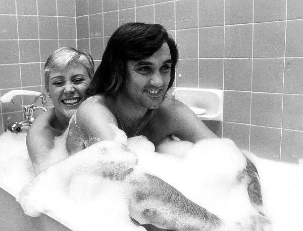 George Best and his girlfriend Angela Macdonald - James pictured at the London home