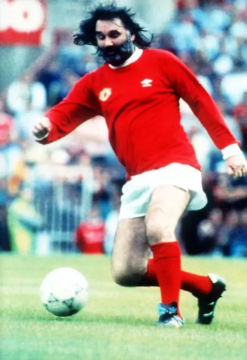 Framed Print : George Best former Manchester United football player playing in the Sir Matt Busby Framed Print : George Best former Manchester United football player playing in the Sir Matt Busby