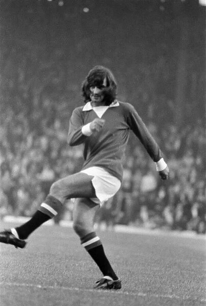 George Best of Manchester United. Manchester United v Arsenal, League Division One