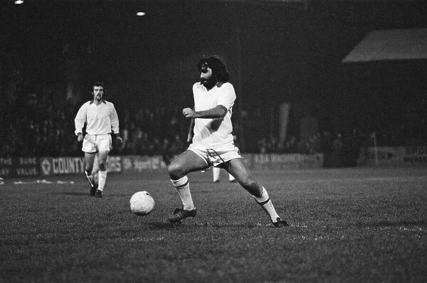 George Best, former Manchester United player, playing in his first match for Fourth