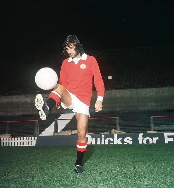 George Best Manchester United seen here at Old Trafford in 1972