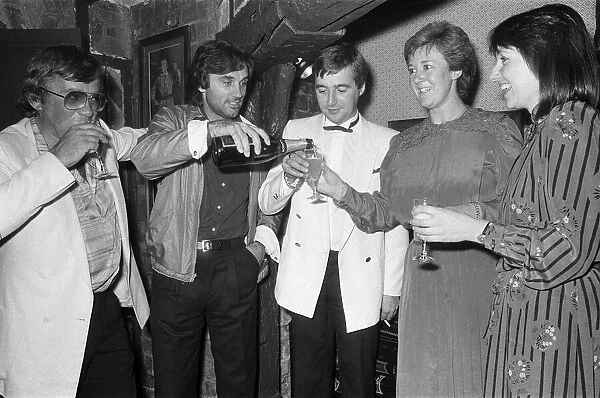 George Best with Patrick Lineham, Chris Benbrook, Carolyn Furby