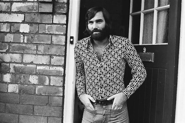 George Best seen here at his Manchester home after rumours that Stoke manager Tony