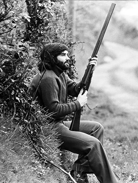 George Best seen here playing the part of a country gentleman May 1974