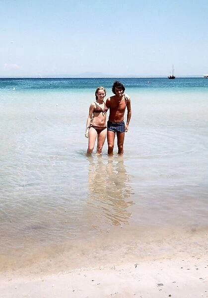 George Best and Susan George on holiday in Palma Nova Majorca