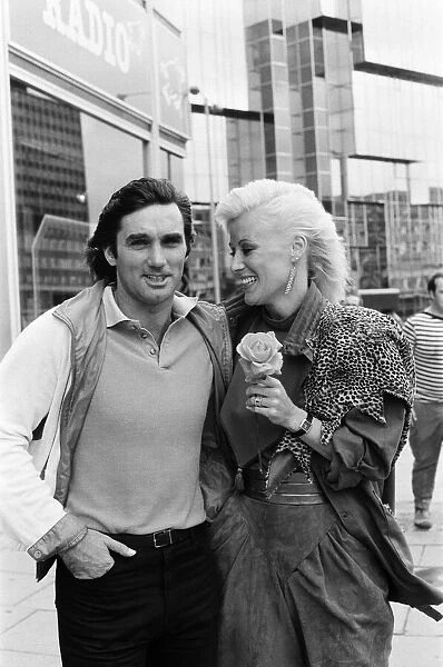 George Best and his wife Angie in London to promote Georges new autobiography '